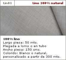 Lino 100% natural